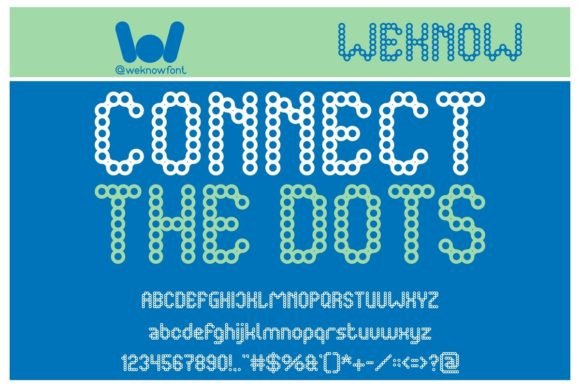 Connect the Dots: A Modern Typeface for Creative Branding
