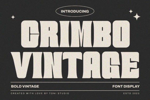Crimbo Vintage: 80s Inspired Bold Typography for Designers