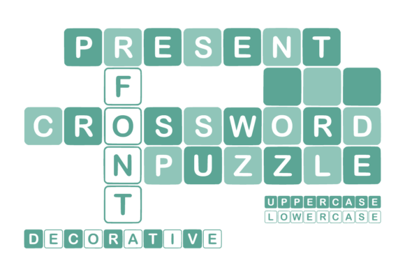 Crossword Puzzle: A Font for Creative Word Play