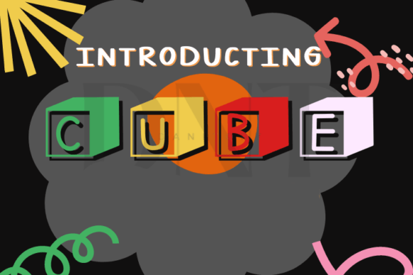 Cube: A Fun and Kid-Friendly Decorative Font for Creative Projects