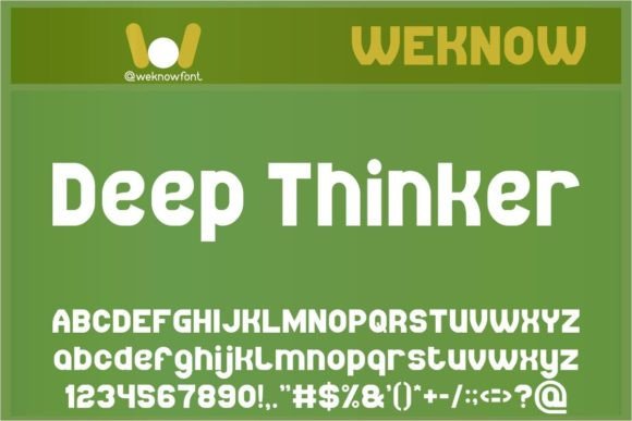 Deep Thinker: A Modern Sans Serif for Bold Designs