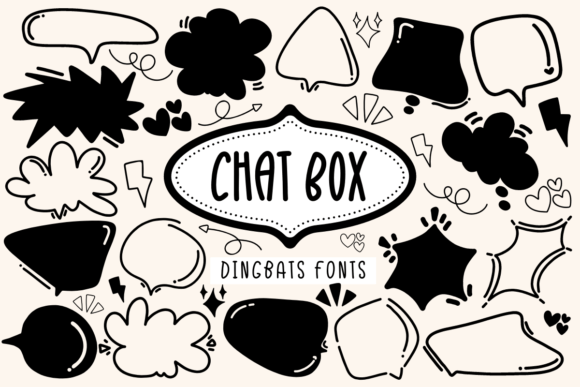 Discover Chat Box: A Charming Dingbats Font for Creative Projects