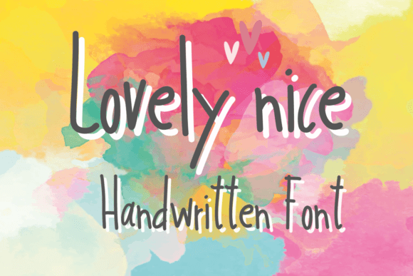 Discover the Sweet Appeal of the Lovely Nice Handwritten Font