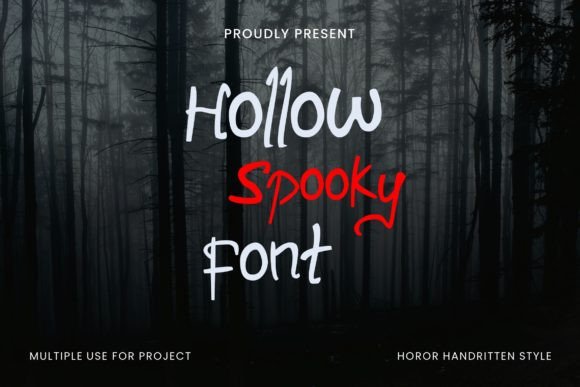 Hollow Spooky: The Font That Brings Your Dark Designs to Life