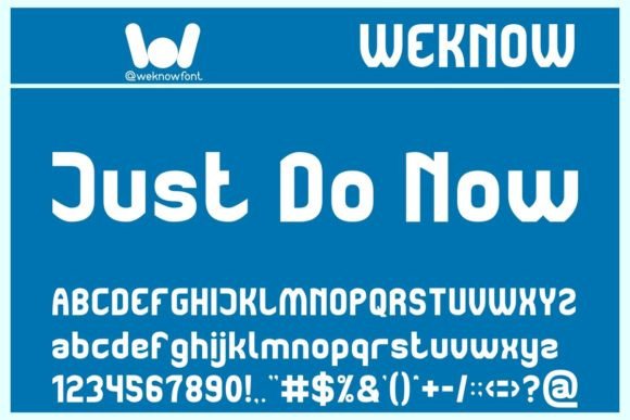 Just Do Now: A Versatile Sans Serif Display Font