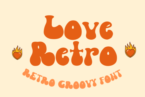 Love Retro Font: Friendly Handwritten Display Typeface