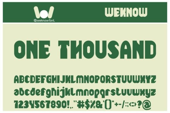 One Thousand: A Modern Sans Serif for Bold Branding