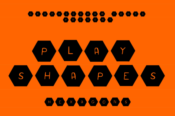 Play Shapes Hexagons: A Fun and Functional Decorative Font