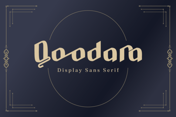 Qoodara: A Bold Display Typeface for Modern Design