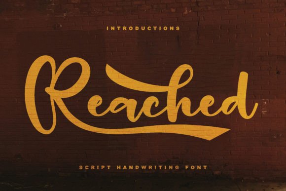 Reached: A Handwritten Font for Creative Authenticity