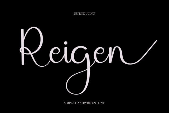 Reigen: Discover This Classic Handwritten Script Font