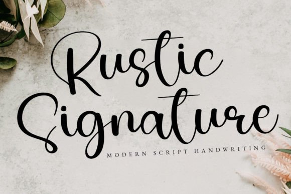 Rustic Signature: Bold Font for Sport & Design