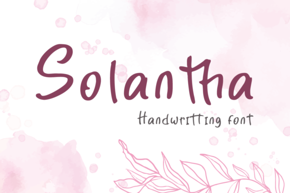 Solantha: A Lovely Script Font for Elegant Designs