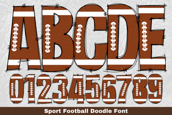 Sport Football Doodle: A Fun Font for Creative Projects