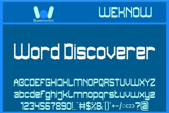 Word Discoverer: A Modern Typeface for Impactful Design